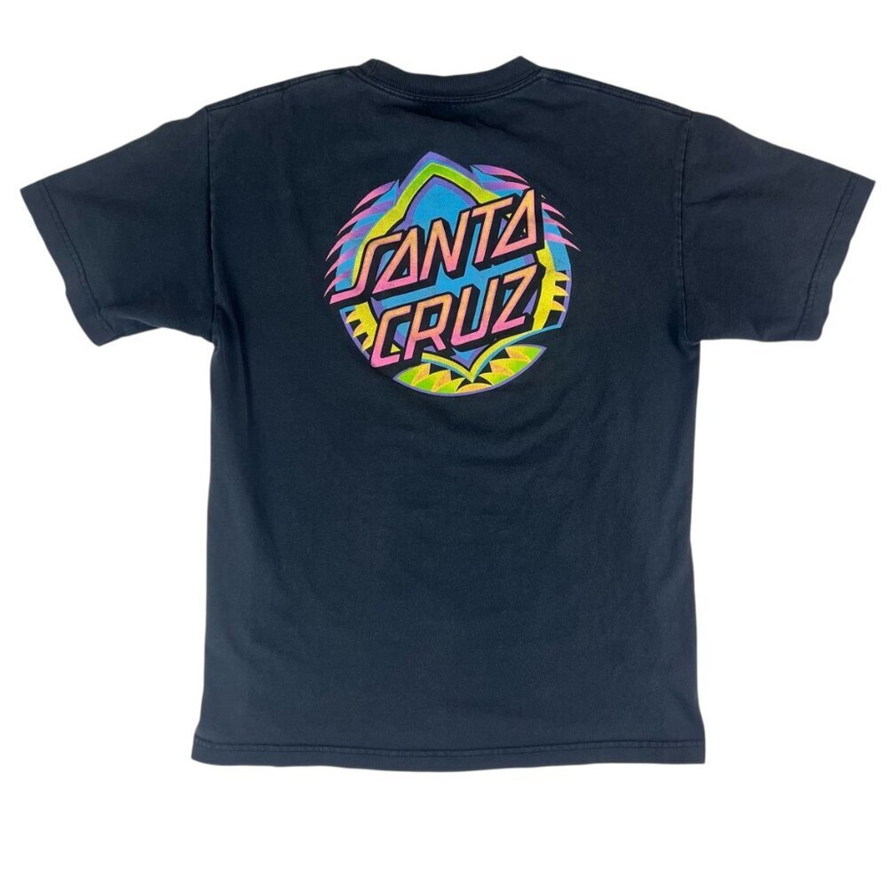 Santa Cruz Skateboards Short Sleeve Graphic T Shirt Black Size Medium